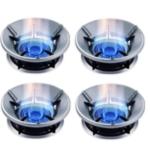 SHREE SANT ENTERPRISE Silver Gas Saver Burner Stand-Gas Stove Burner Stand-Max Gas Savior-Gas Stand for Gas Stove-Gas Saver Burner-Gas Saving Burner Stand-Gas Energy Saver-Gas Saver Jali (Pack Of 4)