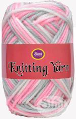 Simi Enterprise Pink, Grey Wool Knitting Yarn Thick Chunky Wool, Varsha Best Used With Knitting Needles, Crochet Needles Wool Yarn For Knitting.-Uart-Aajg, 300 G