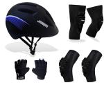Jaspo Blue Ark Multiutility Helmet Knee Elbow And Palm Protector, M
