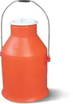AADB PLASTIC Plastic Milk Can 10 LTR Unbreakable Milk and Water Container (Blue & Orange)