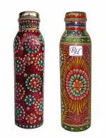 Rastogi Handicrafts New Creation Rastogi Handicrafts Copper Water Bottle for Ayurveda Heath Benefit