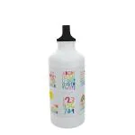 White Aluminium Water Bottle, 600 ml