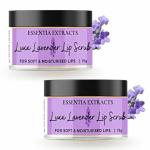 Essentia Extracts Combo of 2 Luxx Lavender Lip Scrub, 30gm (15gm+ 15gm)