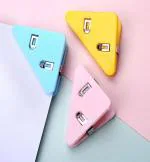 Triangle Paper Clip, Document Clip, Bookmarks, Bag Clips, Office Paper Clamps, Paper Corner Clip, Document Tool, Binder, Suitable for Office, Reading, Snack, Set of 10 Clips