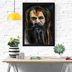 Chaque Decor Aghori Roop Texture Paper Framed Art Print 19.25 Inches X 13.25 Inches Modern Art ,Perfect for Home Decor, For Living Room, Bed room, Office, Hotel,wall decoration
