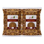 90's MILL Plant-Based Protein Snack Roasted Bhuna chana Bengal Gram Chickpeas | High Fiber and Low Fat | Rich in Vitamins and Minerals | Lower Cholesterol | No Artificial Colors-350g*2Pack