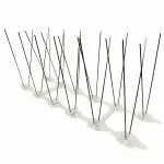 Jaliwale Stainless Steel Anti Bird Spikes Pack of 10 Piece + One 85ml Clear Silicone