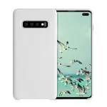 LIRAMARK Liquid Silicone Soft Back Cover Case for Samsung Galaxy S10 Plus / S10+ (White)