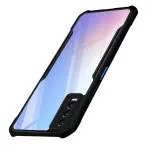 SROCK Vivo Y20, Y20i, Y20A, Y12s, Y20G Case Back Case Cover | Camera Protection | Shockproof Bumper-Edge | Acrylic Crystal Clear | 360 Degree Protection TPU+PC | Transparent Eagle Case Cover-Black