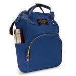 Cuteably Light Blue Diaper Bag Backpack Large Trendy Baby Mother Smart Travel Organizer