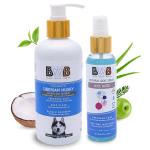 BWB BLACK WHITE BROWN Paraben and Alcohol Free Natural Dog Shampoo and Deospray Reduce Shedding and Detangles of Hair - 300 ml