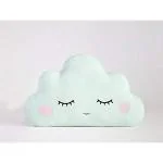 The Purple Tree Cute Cloud Cushion For Kids and Babies (Mint , Pack of 1) , Crib Cushion , Cuddle Cushion For Babies , Baby Cot Cushions.