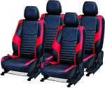 AUTO-SAFE Black, Red PU Leather Car Seat Cover for Tata Nexon