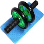 Shopeleven Ab Wheel Roller for Abs Workouts Home Gym Abdominal Exercise Men and Women (Pack of 1, Color may Vary)