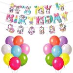 Festiko 26 Pcs Unicorn Theme Its My Half Birthday Banner, Balloons, Unicorn Theme Half Birthday Supplies, Its My Half Birthday Combo Decoration