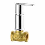 DMTOYA Image Brass Concealed Stop Cock Tap 15 MM Wall Mounted Bathroom Faucet with Mirror Chrome Finish 10 Year Warranty