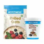 MYFITNESS Rolled Oats 900 g and MYFITNESS Chocolate Peanu Butter Crispy 510 Combo