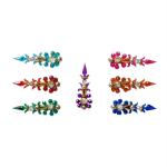 Comet Busters Fancy Long Multicolor Bindi For Women (BIN117)