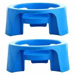 MADHULI Multipurpose Blue Plastic Pot Stand (Pack Of 2)