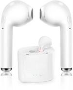 Avlokan White I7 Twins Wireless Bluetooth Earbuds Earphone Bluetooth Headset