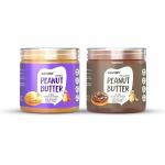 Savory Combo Of Creamy Peanut Butter(400g) + Chocolate Peanut Butter (400g) |Made with Finest Roasted Peanuts| No Added Colours & Flavours | High in Protein | Ready to Eat | Pack Of 2
