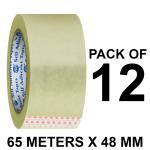 VCR Self Adhesive Transparent Cello Tape - 65 Meters in Length - 48mm / 2