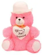 LVS TOYS Teddy Bear Soft Toy (Small, Pink)