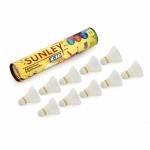 Sunley Badminton Shuttlecocks, K-10 Badminton Shuttlecocks Feather, Badminton Shuttle Cock Pack of 10Pcs