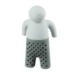 KitchenFest Silicone Small Cute Man-Shape Filter For Loose Tea Food Safe Silicone Tea Bag. 1 Piece