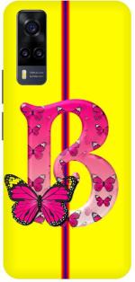 GOLDALPHA Yellow, Pink Plastic Back Cover For Vivo Y31