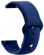Black Lovies Blue Silicon Smart Watch Strap For Noise Fit Evolve, Evolve 2