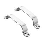 AKS Palki Stainless Steel Window Handle Length 5 Inch Thickness 3 MM Finish Satin-SS Pack Of 2 Piece