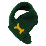DP with animal paw Dogs Soft And Warm Muffler Green One Size