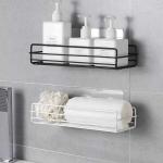 GLNRM Black Metal Bathroom Rack