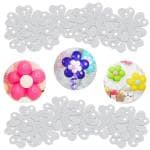 Zyozique Flower Shape Balloon Clips for Balloon Holder, Flower Shape Balloon Clips for Balloon, Flower Clips for Balloon Arch for Baby Shower, Wedding, Birthday Party Event Decorations (Pack of 18)