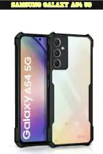 XOVO Back Cover for SAMSUNG Galaxy A54 5G, SAMSUNG A54 5G (Transparent, Dual Protection, Pack of 1)