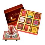 Chocoloony Diwali Chocolate Gift Box 9 Pcs milk Chocolate with Ganesh ji