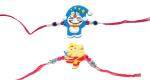 Kavim Kids KARA 22225 Mauli Thread Rakhi Set (Doremon and Ganesh Ji Rakhi)