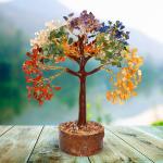 Reiki Crystal Products Natural 7 Chakra 500 Beads Tree for Reiki Healing and Crystal Healing