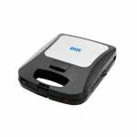 BOSS JumboXL 4 Sandwich Griller Toaster with 2in1 Changeable Plates | 1300-Watt | 4-Slice Grill & Toast Option | Buckle Clips Lock | 2 Yr Warranty | Black