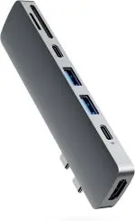 TECHNOVIEW USB C Hub for MacBook, 7-in-2 USB C to C Adapter, Compatible with Thunderbolt 3 Port, 100W Power Delivery, 4K HDMI, USB C and 2 USB A Data Ports, SD and microSD Card Reader