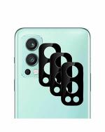 GADGETRONICS (Pack of 3) OnePlus Nord 2 Black Scratch Resistant Camera Lens Protector