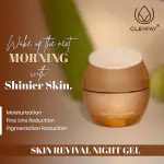 CLENFAY Night Gel Cream for glowing skin & Skin Revival | Reduces Dark Spots, Pigmentation & Fine Lines for All Skin Types