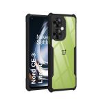 ERIT Shockproof Back Cover for oneplus ce 3 lite 5G (Transparent Black Border)