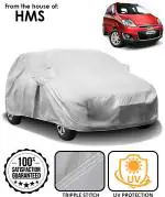CARNEST Car Cover For Chevrolet Spark (With Mirror Pockets) (Silver)