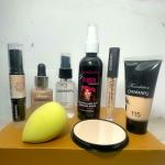 DAIMANPU Face Highlighter Makeup Combo For Girls Casual and Sober Beauty Looks (8 Items in the set)