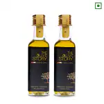 THE OLIVE STORY Extra Virgin Olive Oil 100 ML Combo | Virgin Olive Oil for Cooking | Cold Pressed Olive Oil | Jaitun Oil | Rajasthan Olive Oil | 100% Pure Nutrition Olive Oil Extra Virgin (Pack of 2)