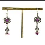 CHAITANYA EMPORIUM memersing heart shape fusion top danglers