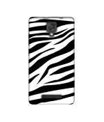Casotec Black And White Design Printed Silicon Soft TPU Back Case Cover for Panasonic Eluga I2