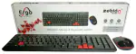 Zebion G2200 Wireless Keyboard Mouse Combo with Nano Receiver-Black